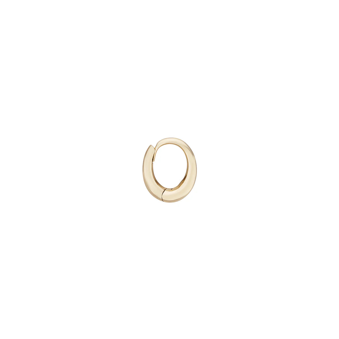 métier / dodu oval chunky clicker hoop earring - single