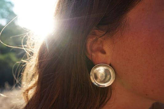 sol disc stud earrings