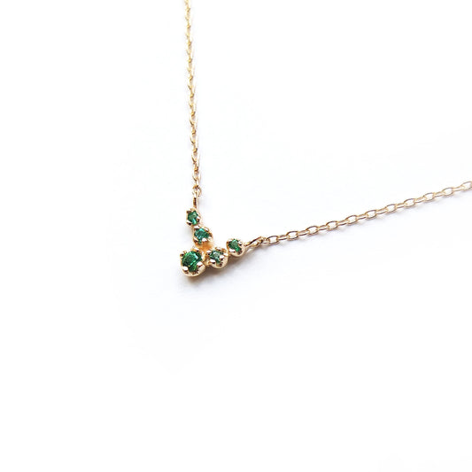 akari necklace - emerald