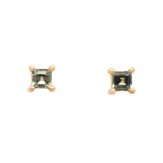 sisu stud earrings - montana sapphire