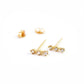 mizutama stud earrings - natural diamond