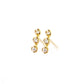 mizutama stud earrings - natural diamond