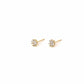 round claw-set stud earrings - cz