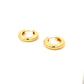 chunky click huggie hoop earrings - 16mm