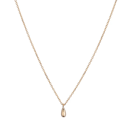 golden drop pendant necklace