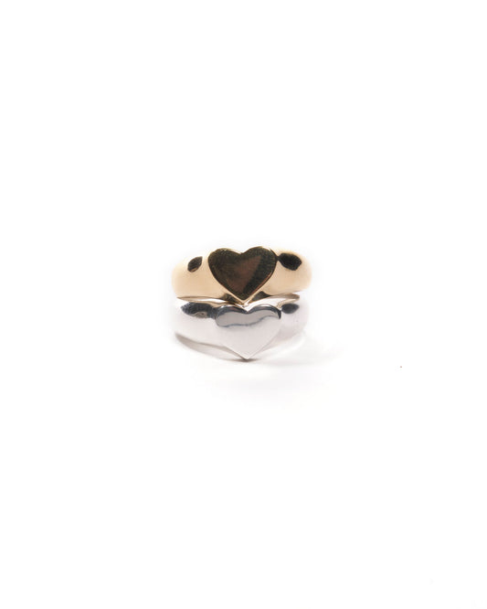 heart signet ring