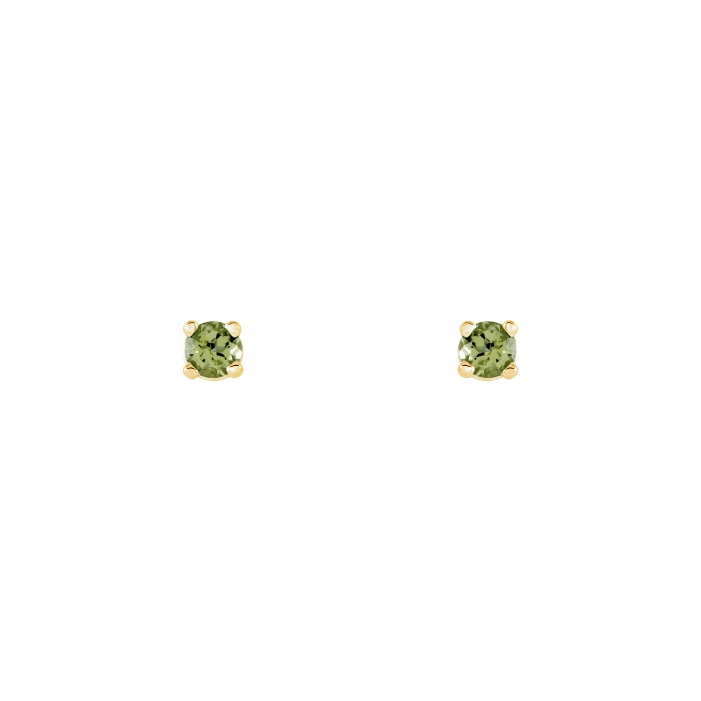 natural gem birthstone stud earrings