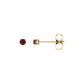 natural gem birthstone stud earrings