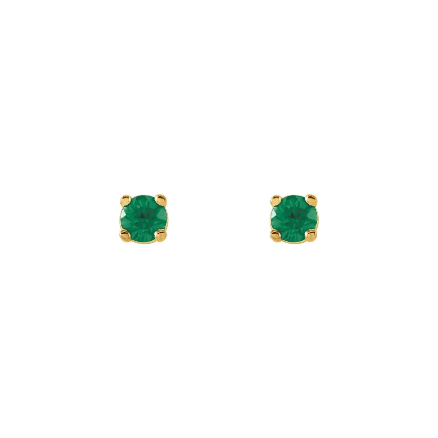 natural gem birthstone stud earrings