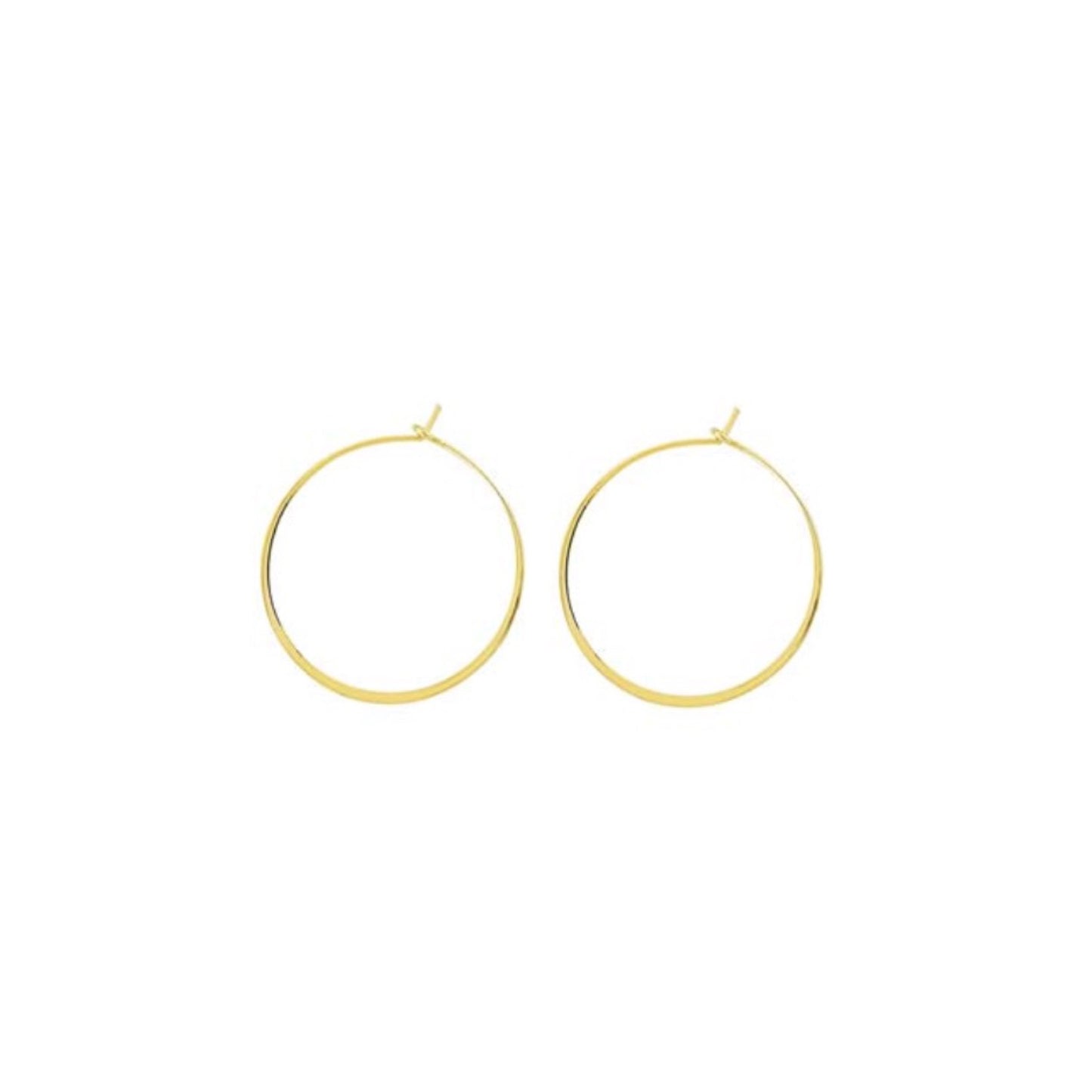 round wire hoop earrings