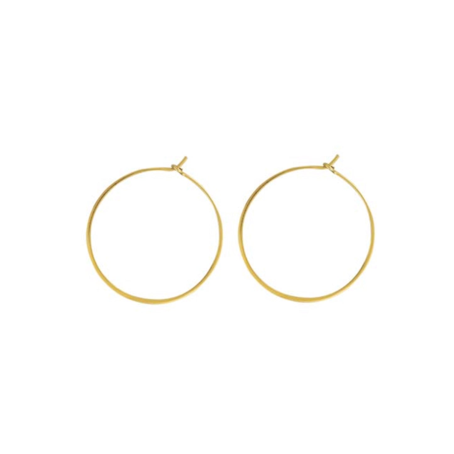 round wire hoop earrings