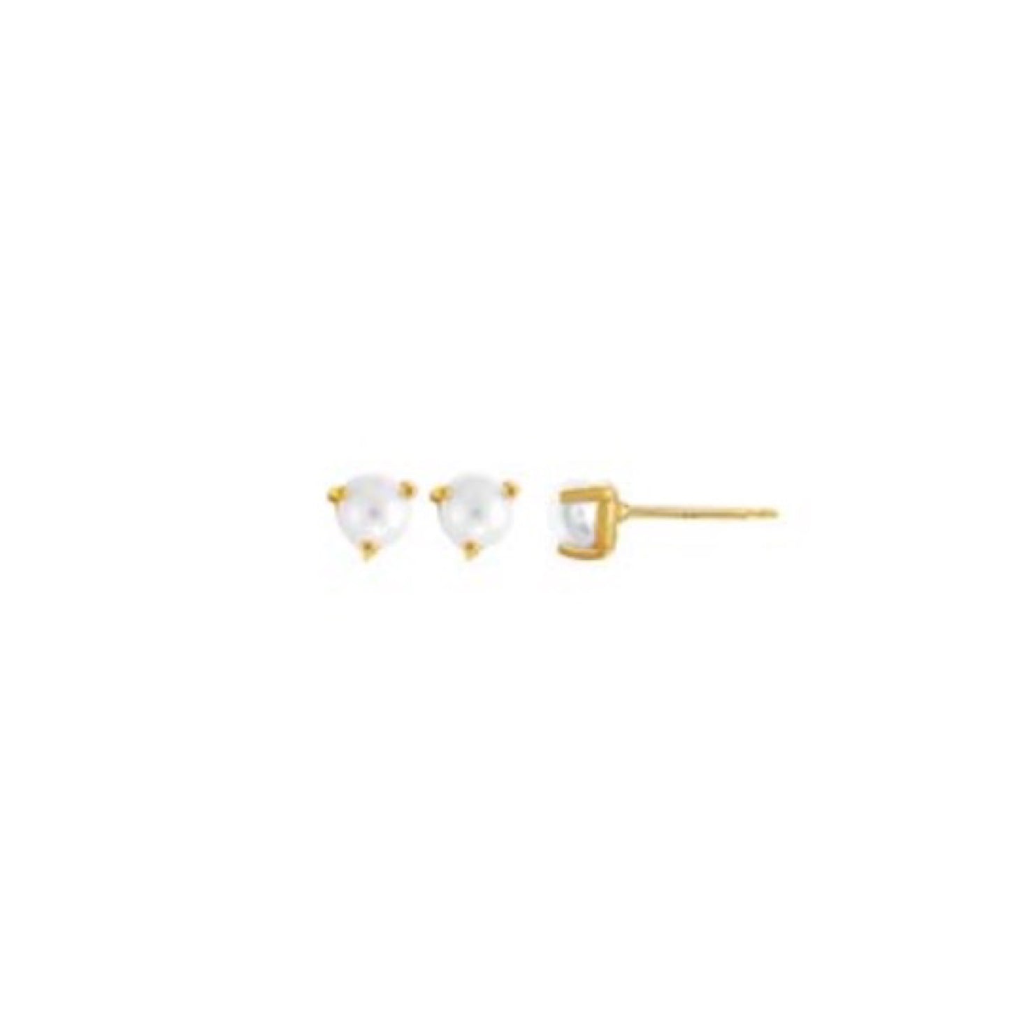 pearl stud earrings - large