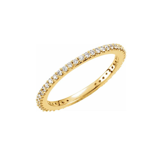 maya eternity ring band - natural diamond