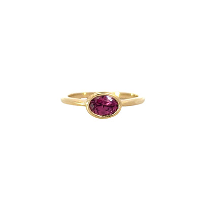 elara ring - rhodolite garnet