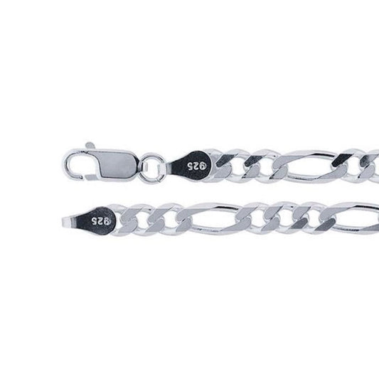 chain necklace / diamond-cut figaro - 4.5mm