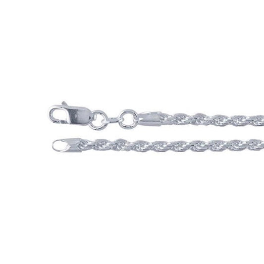 chain necklace / diamond-cut french rope - 2.7mm
