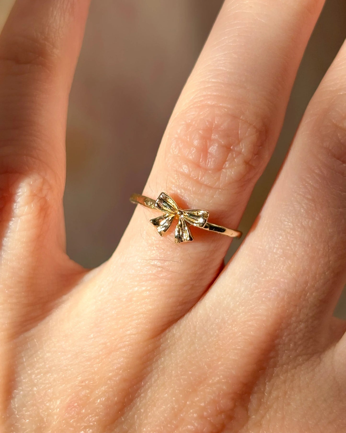 petite bow ring