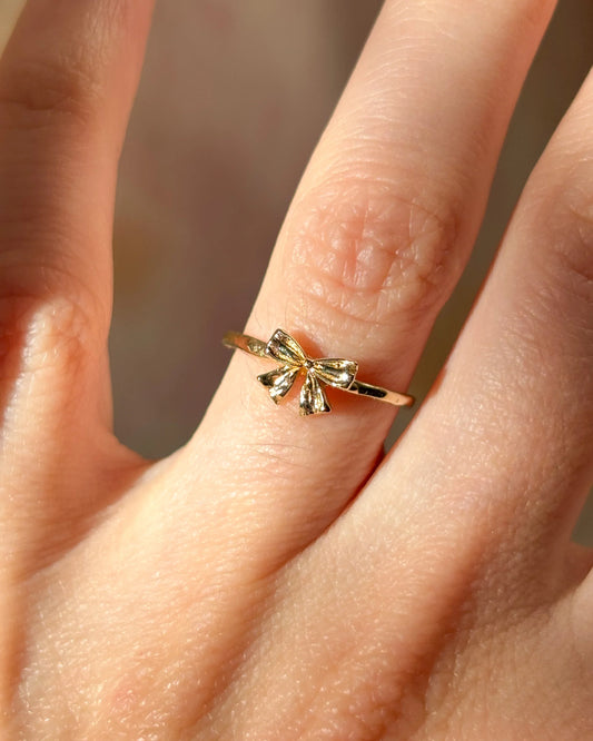 petite bow ring