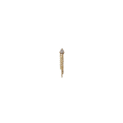 wwake / mist earring - diamond - single