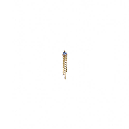 wwake / mist earring - sapphire - single