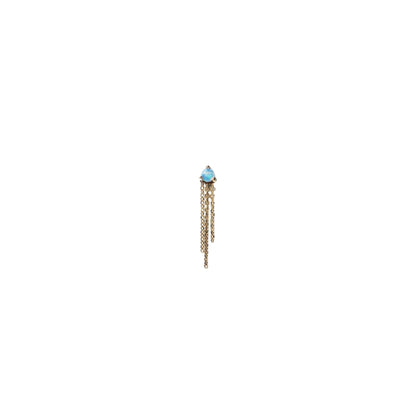 wwake / mist earring - opal - single