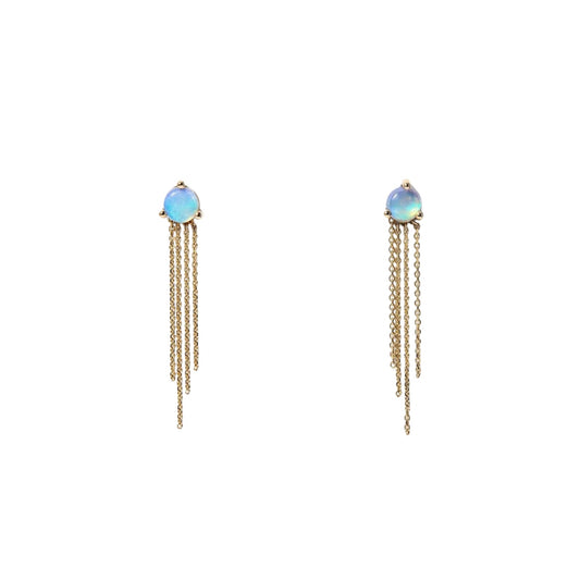 wwake / haze earrings - opal