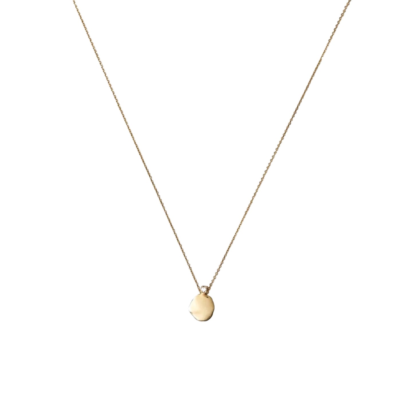 wwake / medium disc necklace - diamond