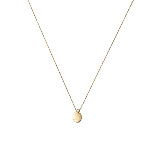 wwake / medium disc necklace - diamond