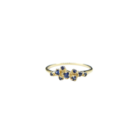 rose bush ring - sapphire