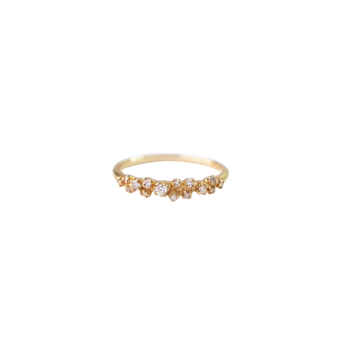 cluster garland ring - natural diamond