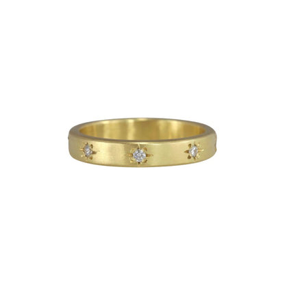 starry sky wide 8 diamond band