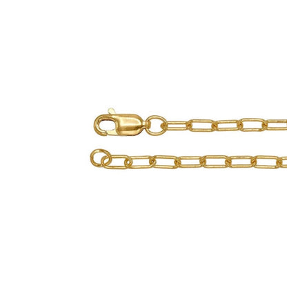 chain necklace / paperclip - 2.6mm