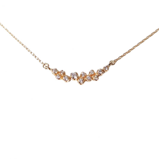 cluster garland necklace - natural diamond