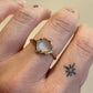 cosmic light ring - moonstone