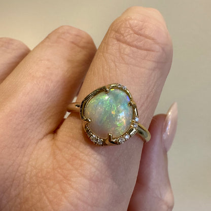 aphenos ring - australian opal