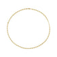 puffed anchor gold chain necklace - 3.8mm