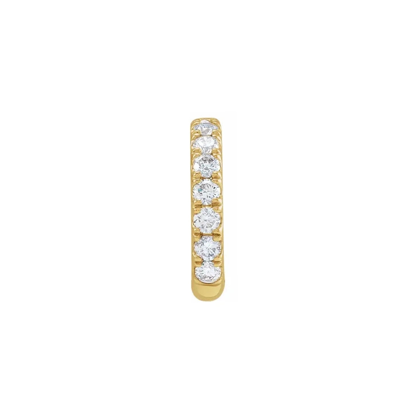 semi-pavé ear cuff - natural diamond