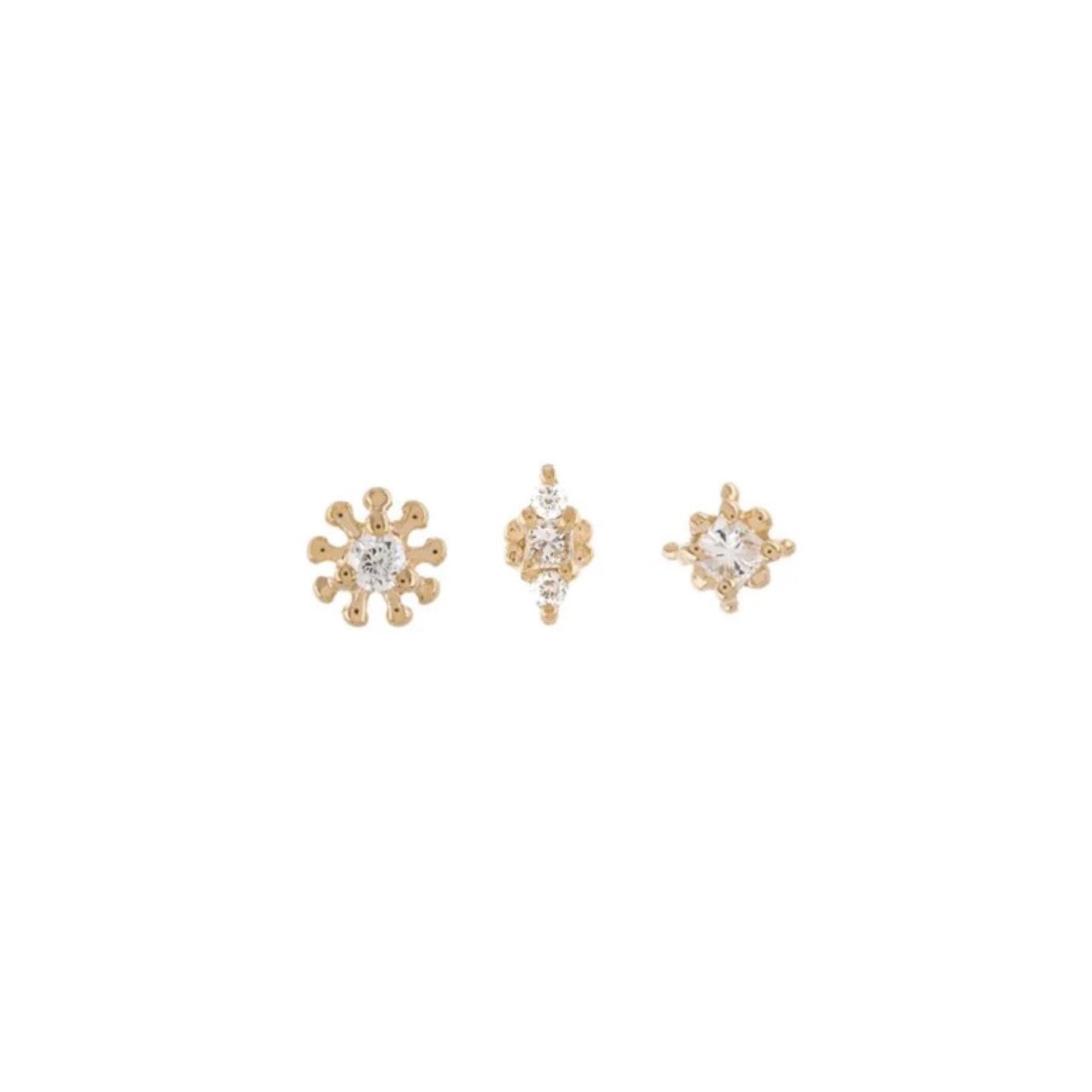 métier / dala diamond stud earring - single