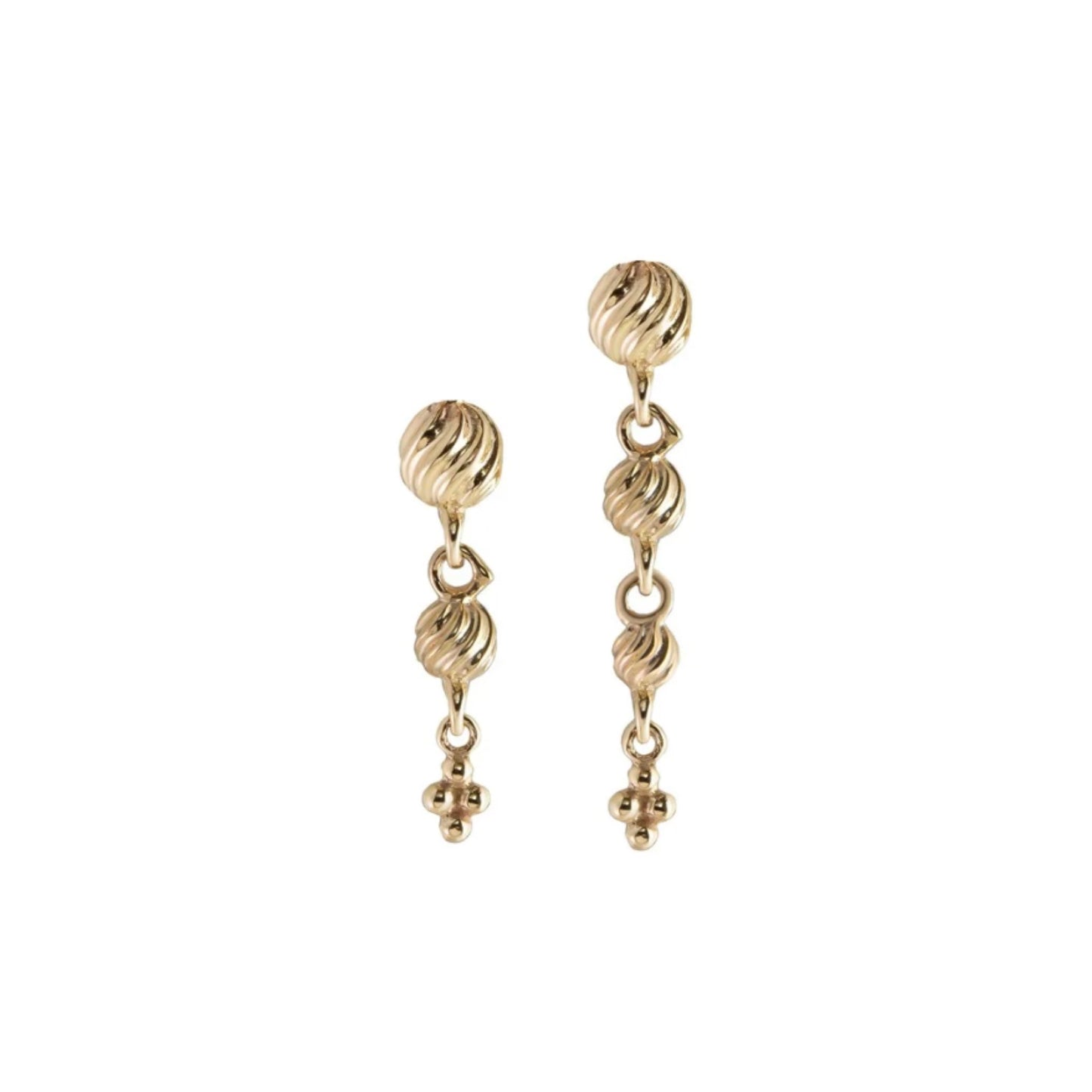 métier / dala details lantern drop stud earring - single