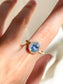 periwinkle sapphire halo ring