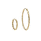 métier / engraved round clicker hoop earring - single