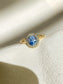 periwinkle sapphire halo ring