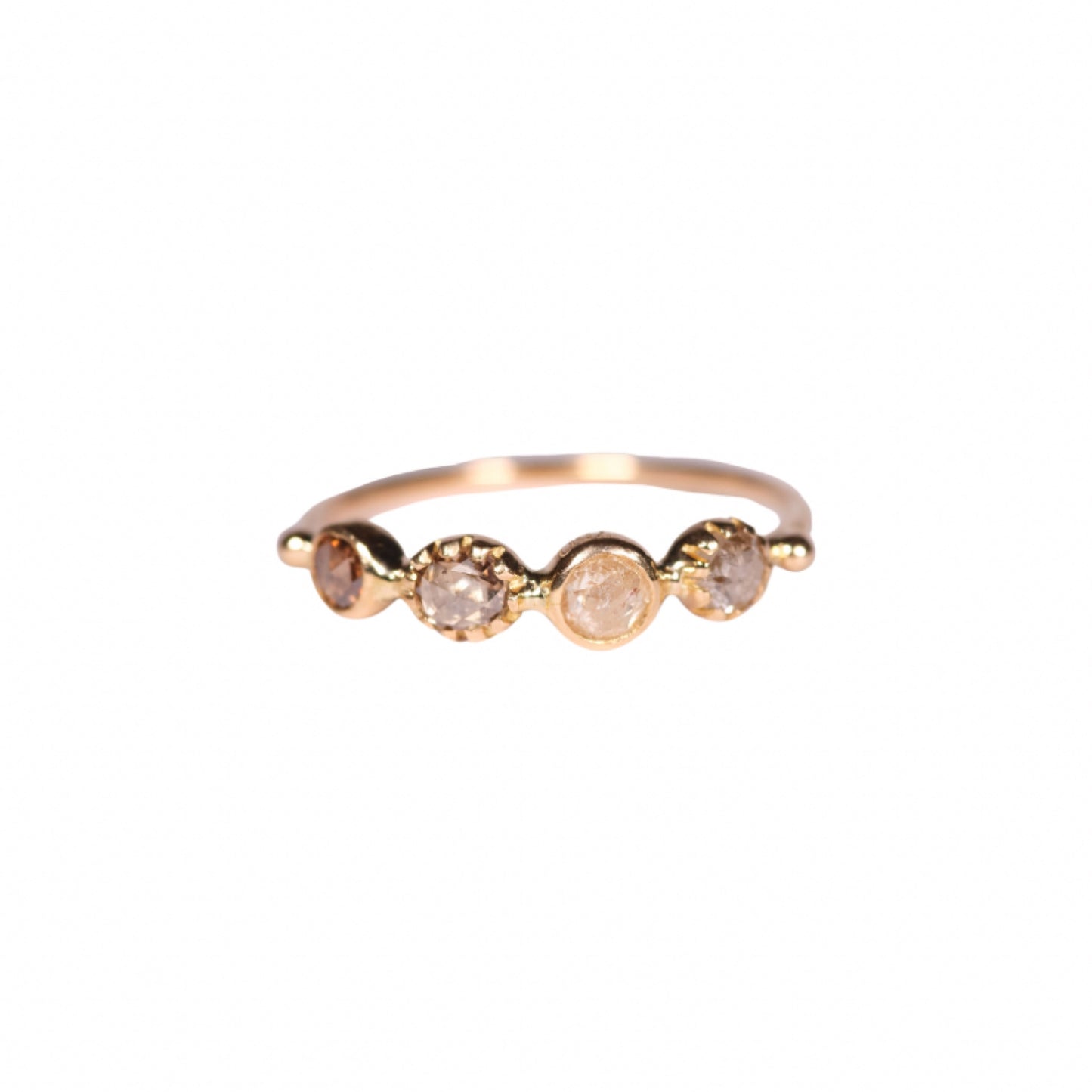 simple ring band - multi-diamond