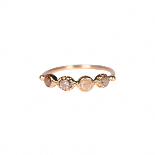 simple ring band - multi-diamond