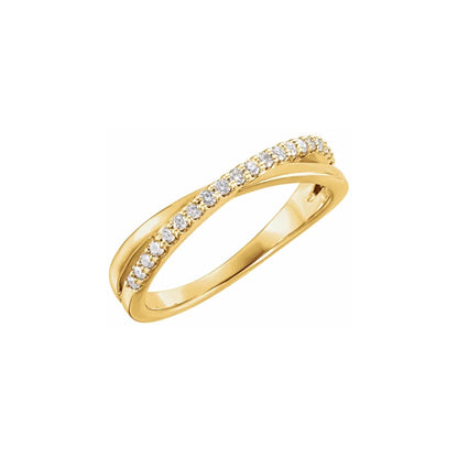 diamond crossover ring no. 3 - natural diamond