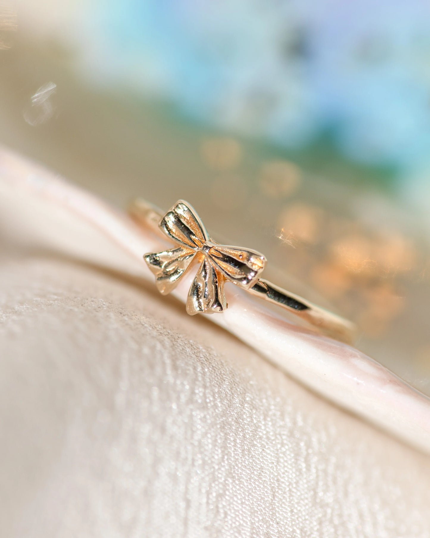 petite bow ring