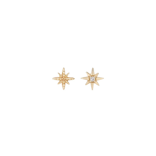 métier / star stud earring - single