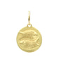 zodiac medal pendant necklace - pisces