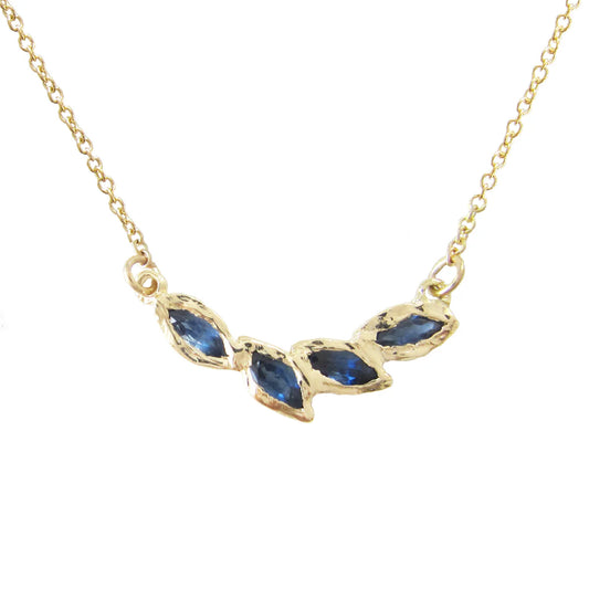 petal necklace - sapphire