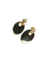 oval tag earrings